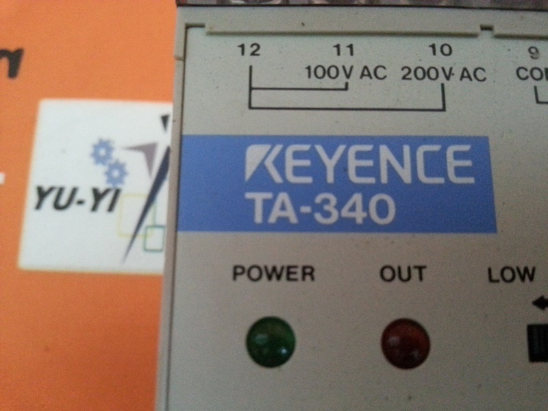 KEYENCE TA-340 SENSOR AMPLIFIER - PLC DCS SERVO Control MOTOR